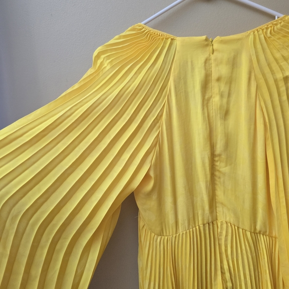 Banana Republic Yellow Pleated Mini Dress - Picture 11 of 13
